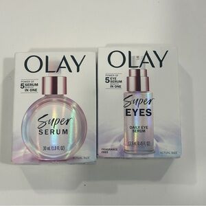 Olay White Skincare Super Serum and Olay Super Eyes